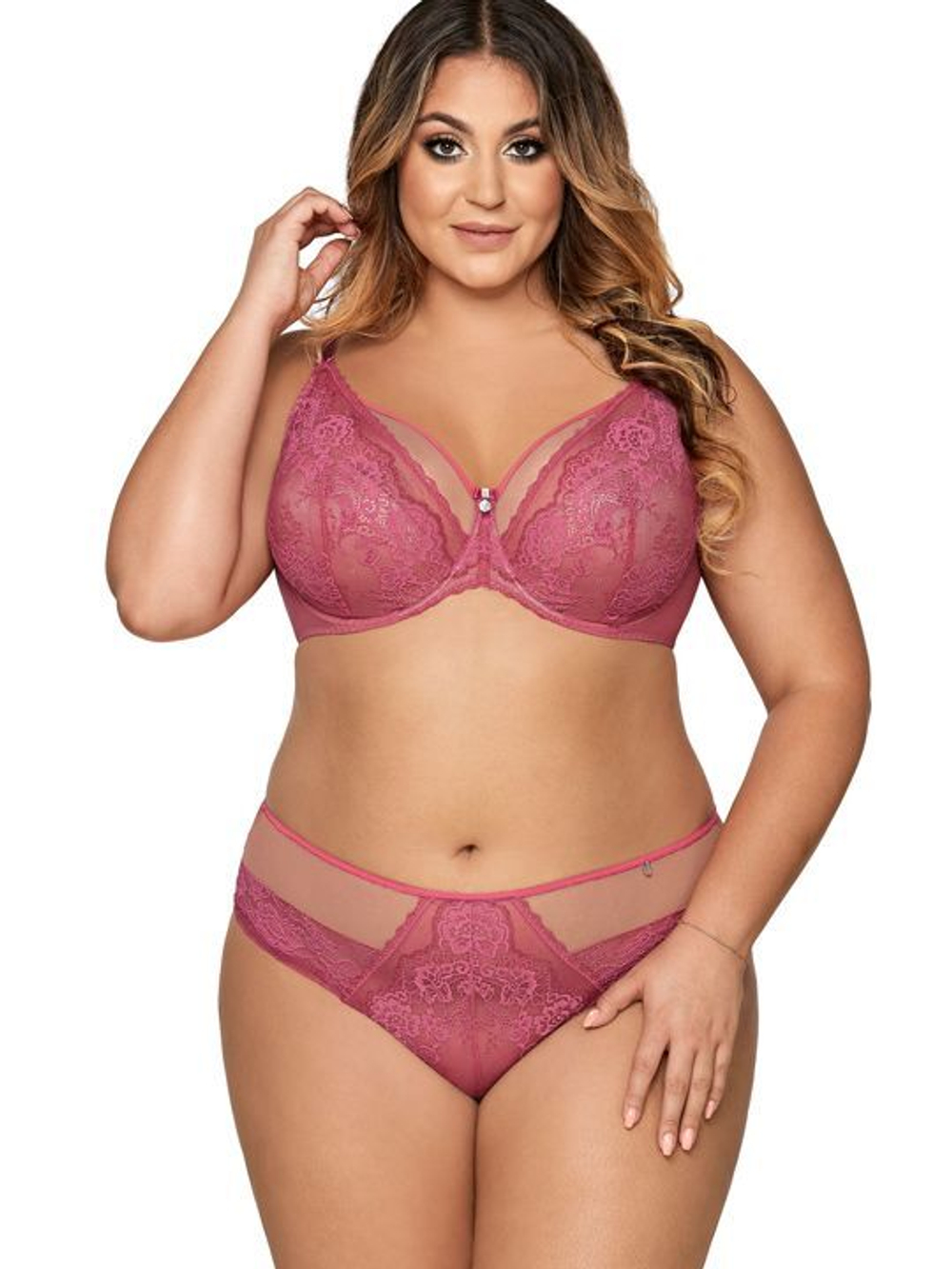 Соблазнительный бюстгальтер с мягкой чашкой и декоративными бретелями (Размер: 80G) (Цвет: черный)