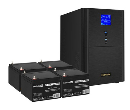 Комплект Exegate SineTower SZ-5000.LCD.AVR.2SH.1C13.T.RJ.USB