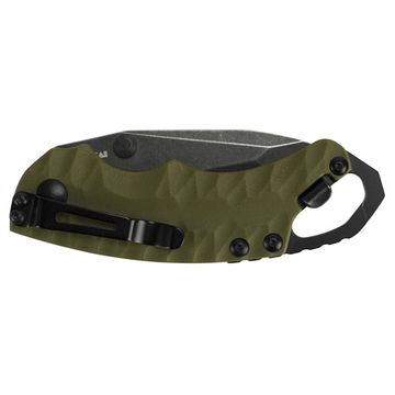 Складной нож KERSHAW Shuffle II Olive 8750TOLBW c клинком из стали 8Cr13MoV, рукоять GRN