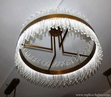 replica  LED 80 cm  ring gold   Pendant ( Baroncelli  style )