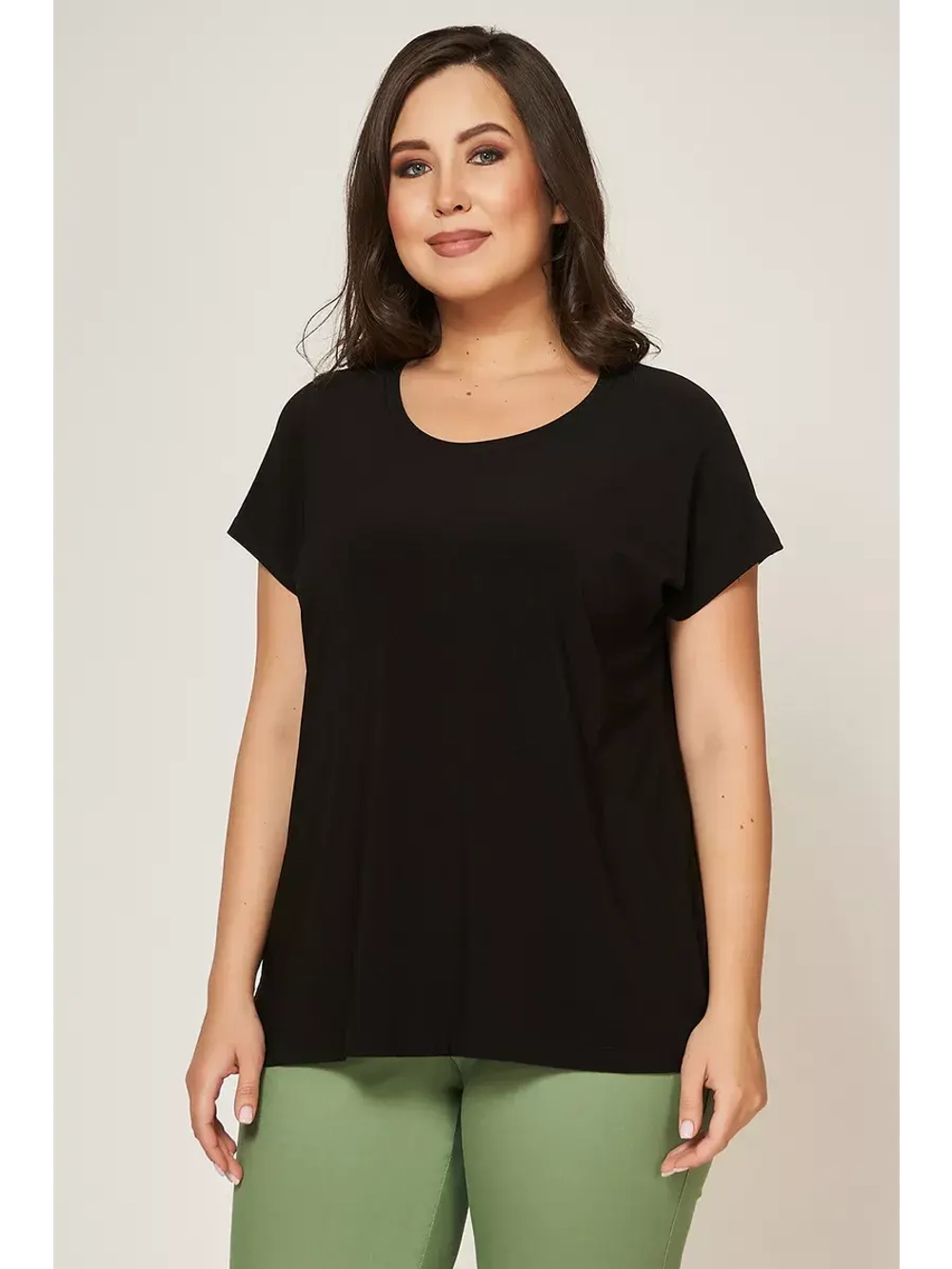 Блузка футболка черная