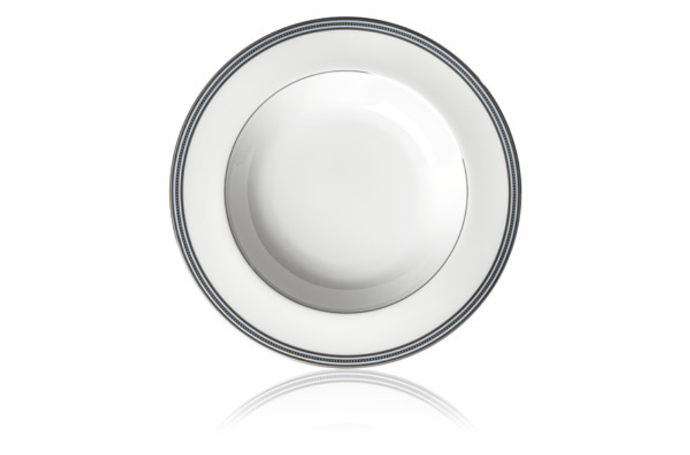 Тарелка суповая 24.7см Noritake Богарт платиновая