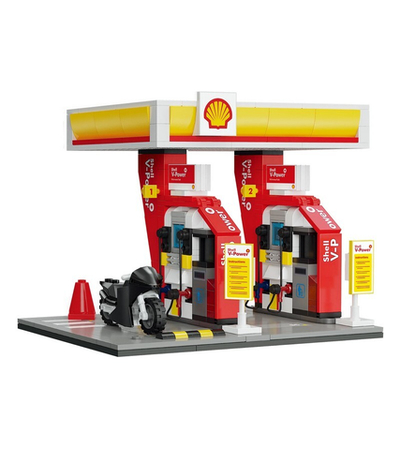 Конструктор CaDA автозаправочная станция Shell (305 деталей)