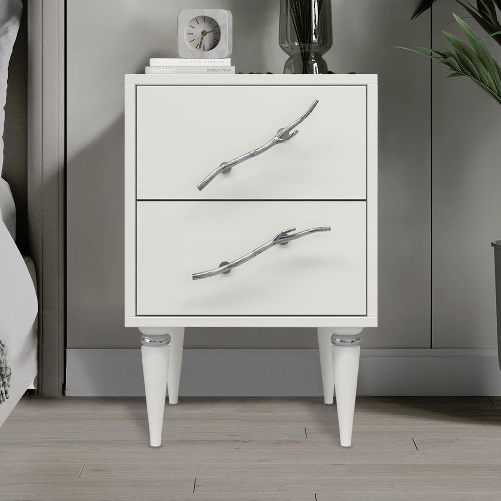 Тумба Арт Колор matte Классик Сильвер Белый опал матовый