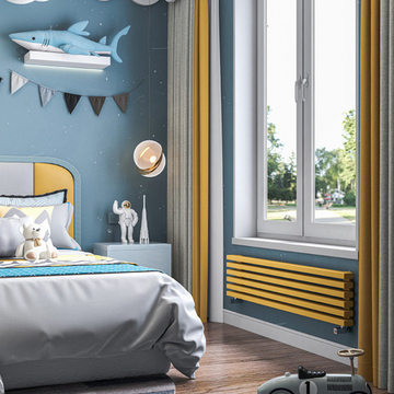 Радиатор WARMMET водяной настенный горизонтальный Luxe 60H (W) НЕСТАНДАРНЫЕ ЦВЕТА (RAL+АПолимер)