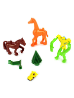 Конструктор в ведерке "Замок" BLOCKS. Артикул Арт.№076 (в наборе 76 деталей конструктора, ведро, кры