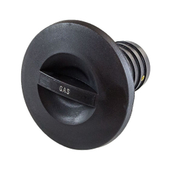 Горловина заливная для бензина, пластиковая, черная, под шланг 38 мм