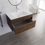 База под раковину Chiara 800 подвесная, 1 выкатной ящик soft-close, C.Oak