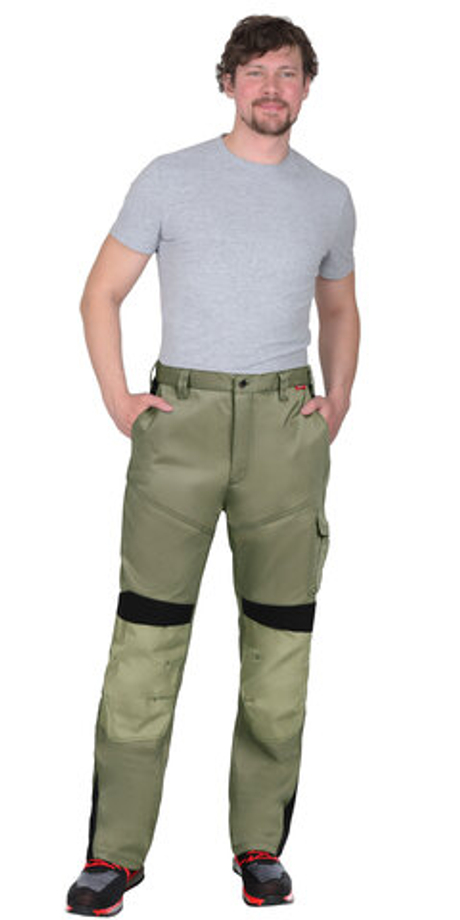 Брюки СИРИУС-ЦИТРИН светло-оливковый с черным