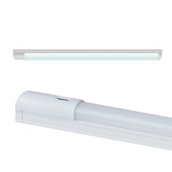 ULI-L24-8W-4200K SENSOR IP20 WHITE Светильник линейный светодиодный аналог Т8. с бесконтактным выключателем. 560х28х42мм. Белый свет. 600Lm. Корпус белый. TM Uniel.