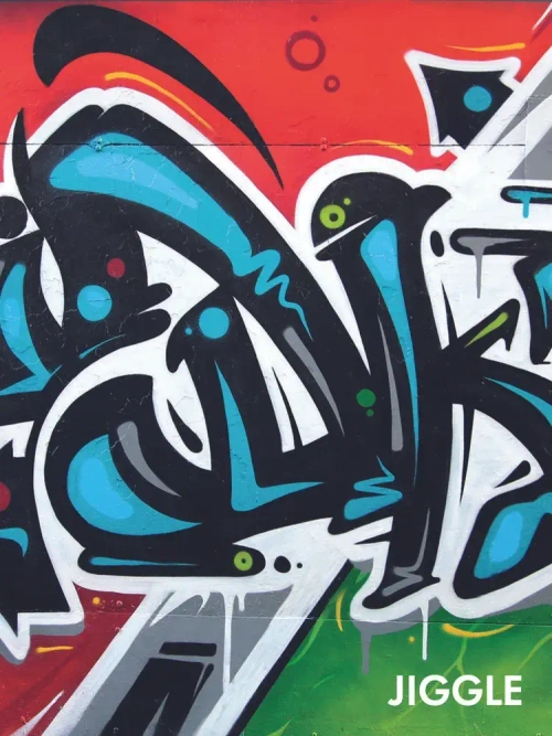 Аэрозольная краска для граффити в баллончике JIGGLE PRO суперматовая, 520 мл, BLACK / Чёрный - 2 шт