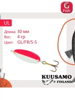 Блесна для рыбалки UL 1 30/4,0 BL/GR/FYe/FR-C
