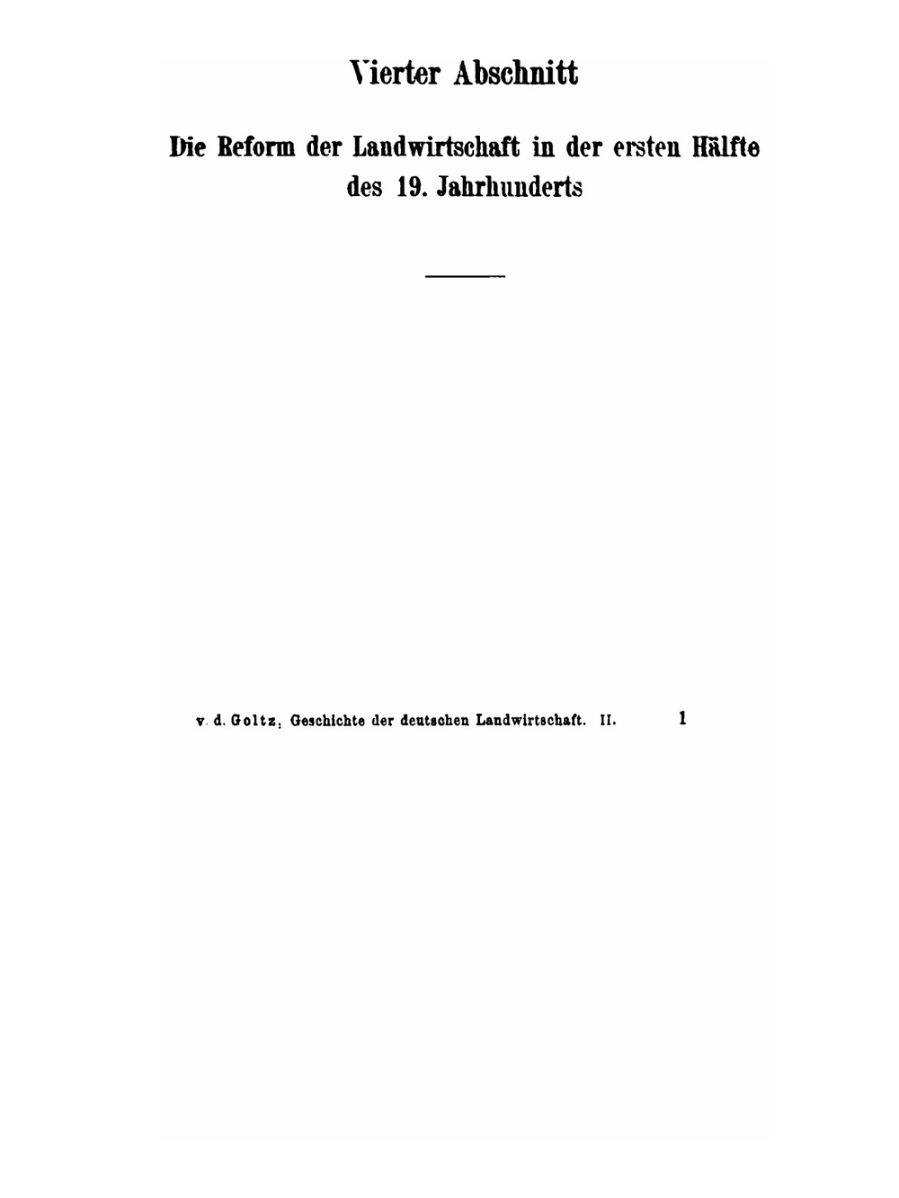 Geschichte Der Deutschen Landwirtschaft | T.A. Goltz