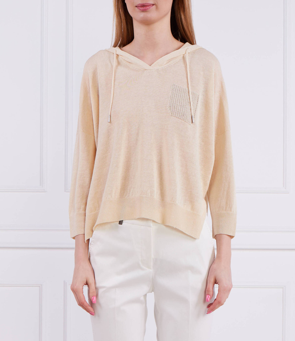 Льна Худи Peserico - бежевый(S99358F12 Q9056)