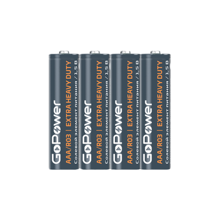 Элемент питания GoPower R03 Extra Heavy Duty BOX 60 (1/20)