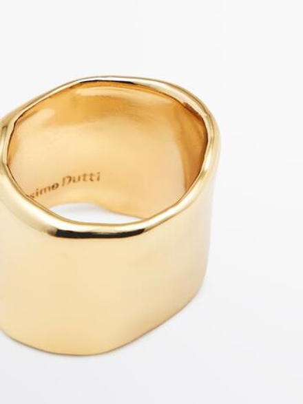 Massimo Dutti Широкое кольцо, золотистый