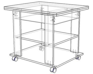 Стол журнальный ФЛЭТЧЕР /600*600*700/ дуб аризона / дуб аризона