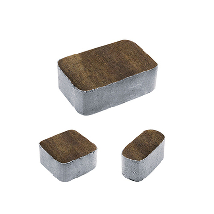 Тротуарная плитка КЛАССИКО - Листопад гладкий Мокко, комплект из 3 видов плит