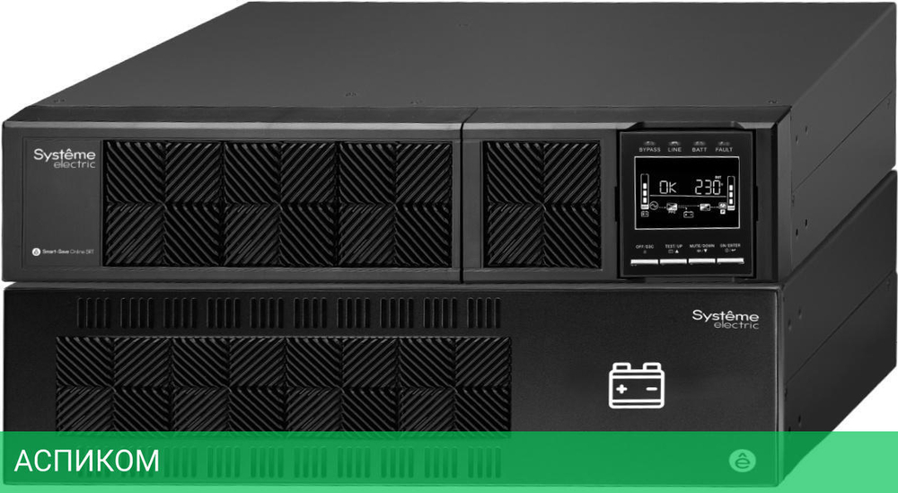 Источник бесперебойного питания Systeme Electric Smart-Save Online SRT 5000ВА (SRTSE5KRTXLI-NC)