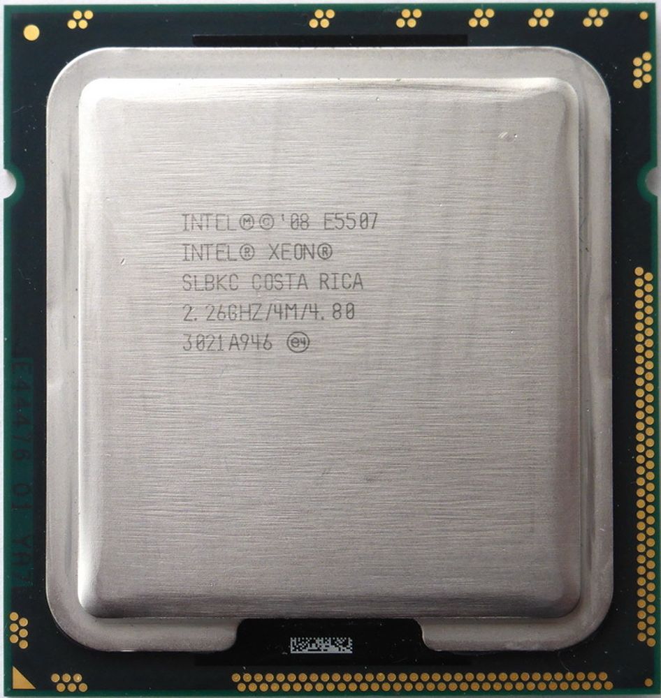 Процессор Intel Процессор Xeon E5507 2260Mhz (4800/4x256Mb/L3-4Mb/1.225v) Socket LGA1366 Gainestown AT80602000795AA
