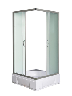 Душевое ограждение RIVER MORAVA XL 90/24 МТ Душевое ограждение без поддона 90х90х185 10000003391 Квадрат Универсальная  Хром матовый