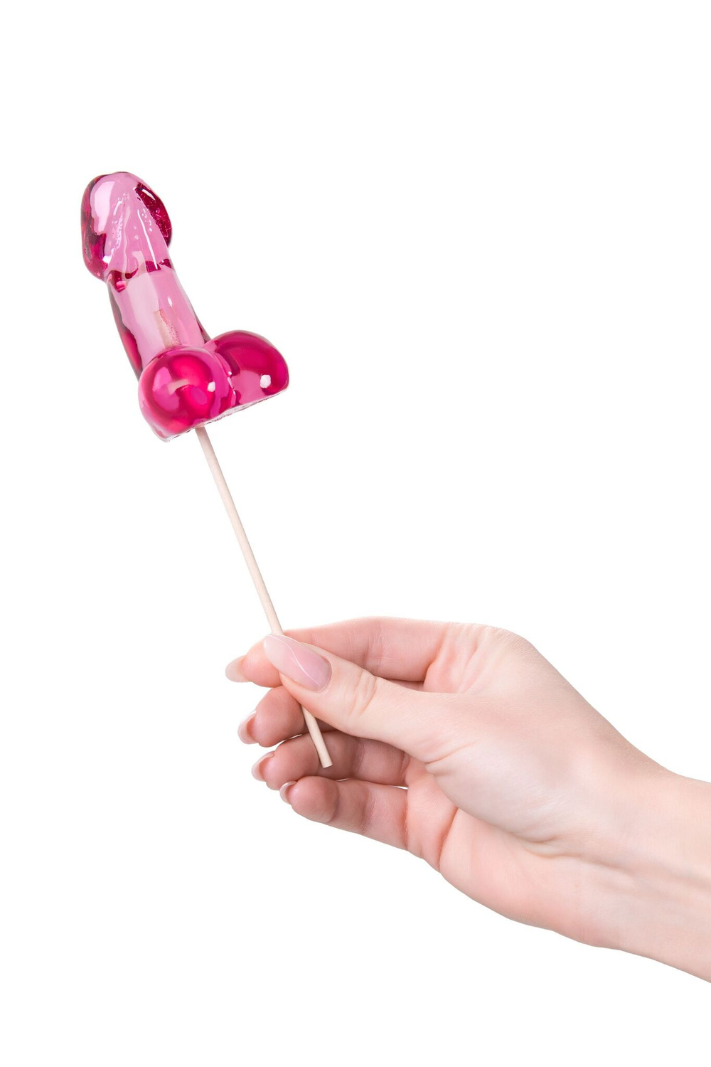 Леденец в форме члена Sosuчki, розовый, айриш крем, 80 г