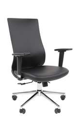 Офисное кресло Chairman 500LUX Россия экокожа черный БП