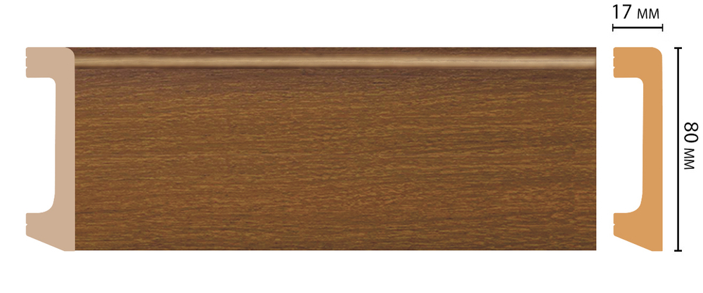 Плинтус DECOMASTER D235-85 (80*17*2400 мм)