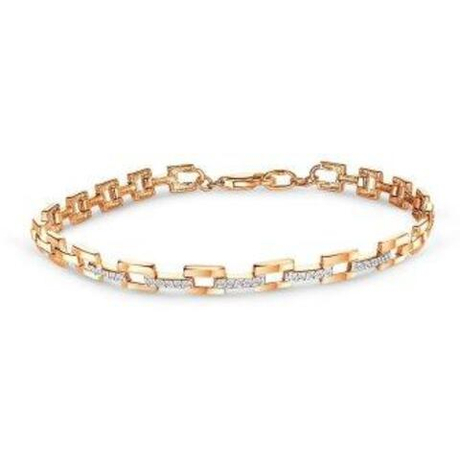 Браслет из золота с фианитами