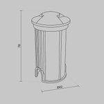 Уличный встраиваемый светильник Outdoor O044DL-L1S3K1