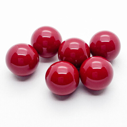 &quot;Майорка&quot; полупросверленная, цвет красный, 10 мм, цена за 1 шт