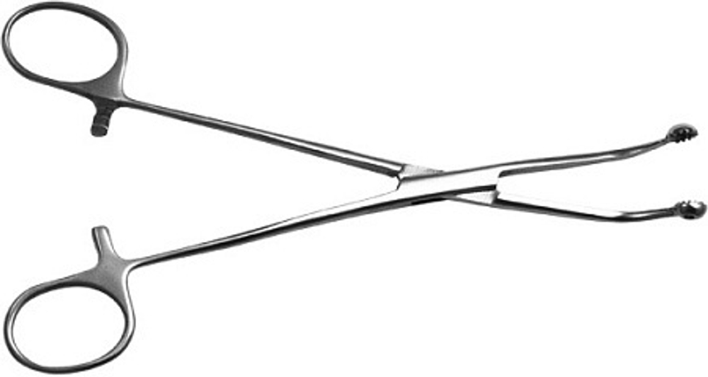 ТМ- Щ-39 Щипцы д/захвата и удерживания миндалин, изогнутые, 179 мм (новое исполнение)