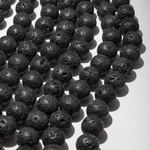 Лава вулканическая натуральная, 16,3мм, шар