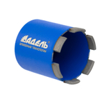 Алмазная коронка бур по бетону и кирпичу 72 мм DIAMOND HIT 525-серия для сверления подрозетников верхнее пылеудаление, хвостовик М16, сухой рез