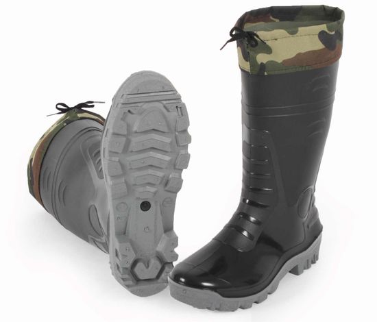 Сапоги ПВХ (чёрн) с надставкой