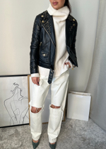 Кожаная куртка Boutique Moschino, S