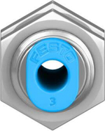 Муфта цанговая для панельного монтажа прямая Festo QSMS-3 (комплект 10 шт)