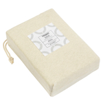 Простыня на резинке из хлопкового трикотажа серо-бежевого цвета из коллекции essential, 180х200х30 см