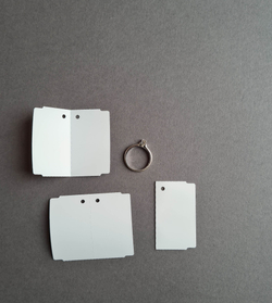 Ювелирные бирки-книжки 60х50,8 мм. Толщина 180 мкм.