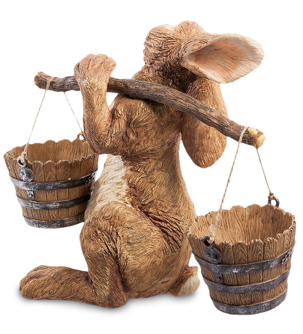 GG-4716-LG Фигура-кашпо «Зайчик и коромысло» (Sealmark)