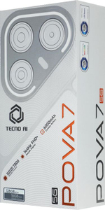 6.78" Смартфон TECNO Pova 7 5G 8/128Gb,  NFC,  IPS,  144Гц,  6000мAч,  зеленый