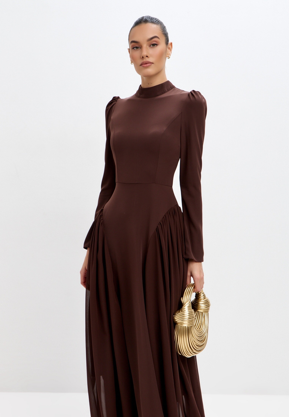 Платье макси с завязками