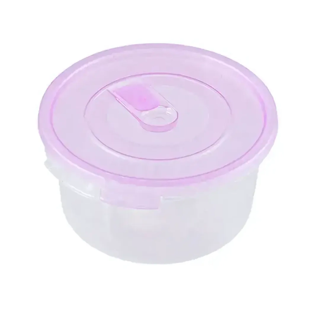 Контейнер для СВЧ 0,4л круглый с клапаном СМАЙЛ