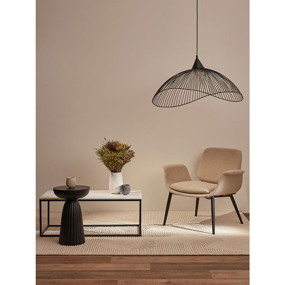 Столик журнальный Mayen, 90х40 см, белый/черный