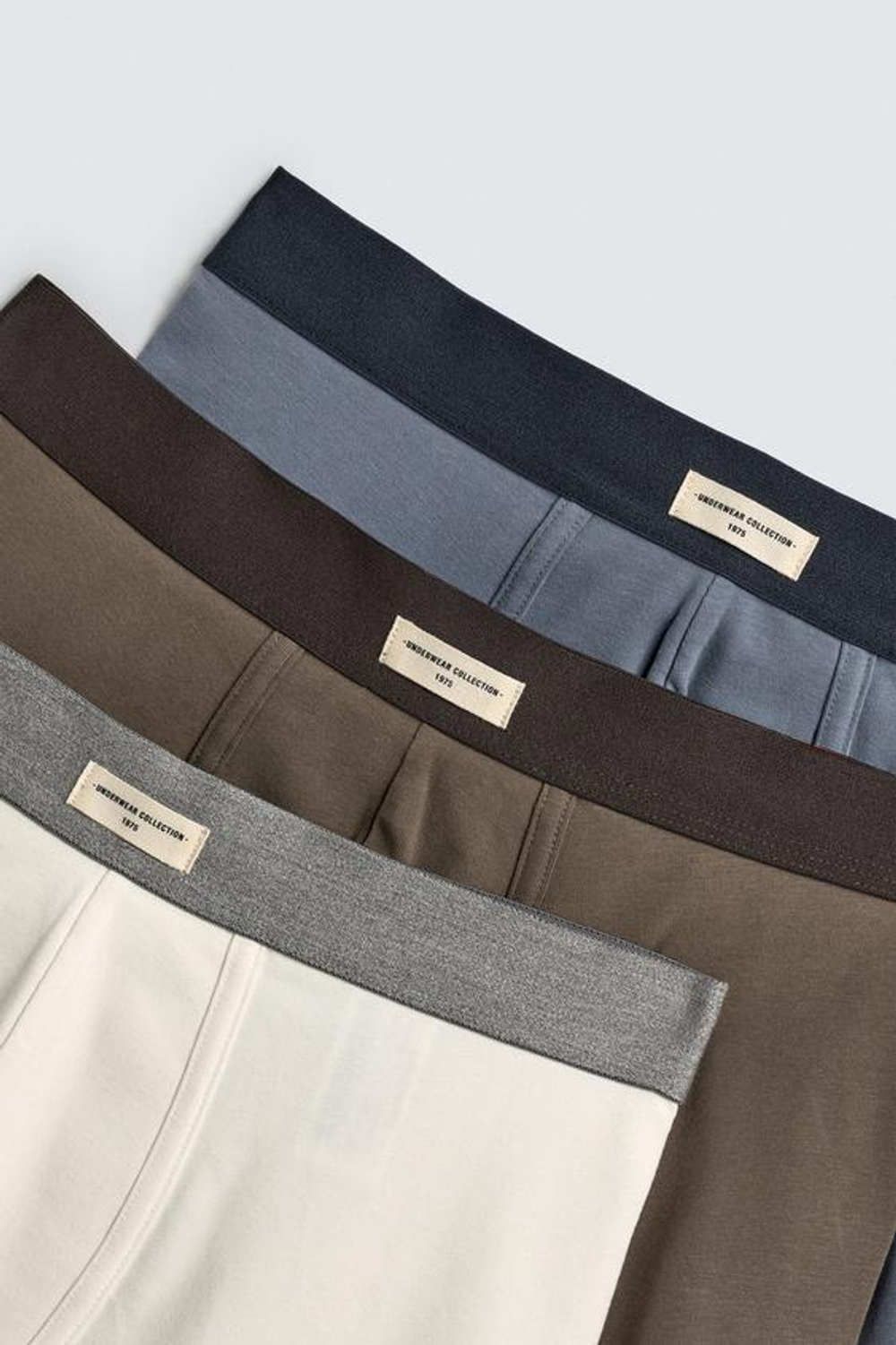 ZARA НАБОР ИЗ ТРЕХ ТРУСОВ-БОКСЕРОВ, РАЗНОЦВЕТНЫЙ