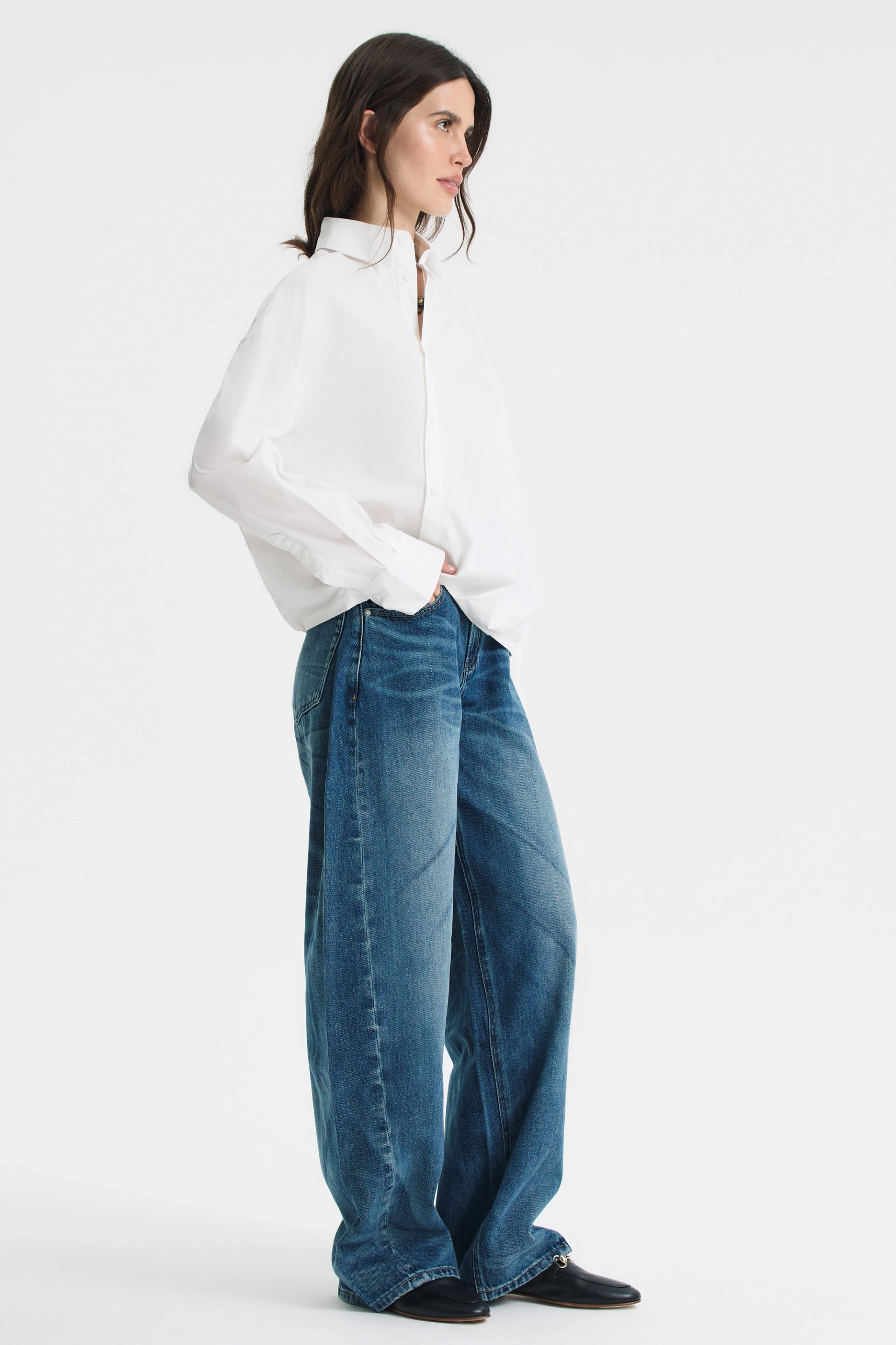 Рубашка О-силуэта