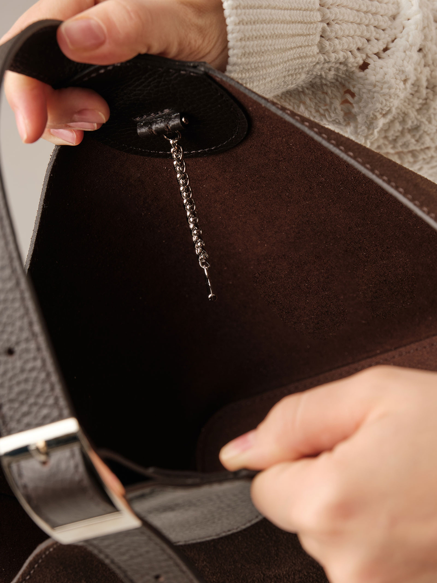 Замшевая сумка DBR Provence 31398 темно-коричневый