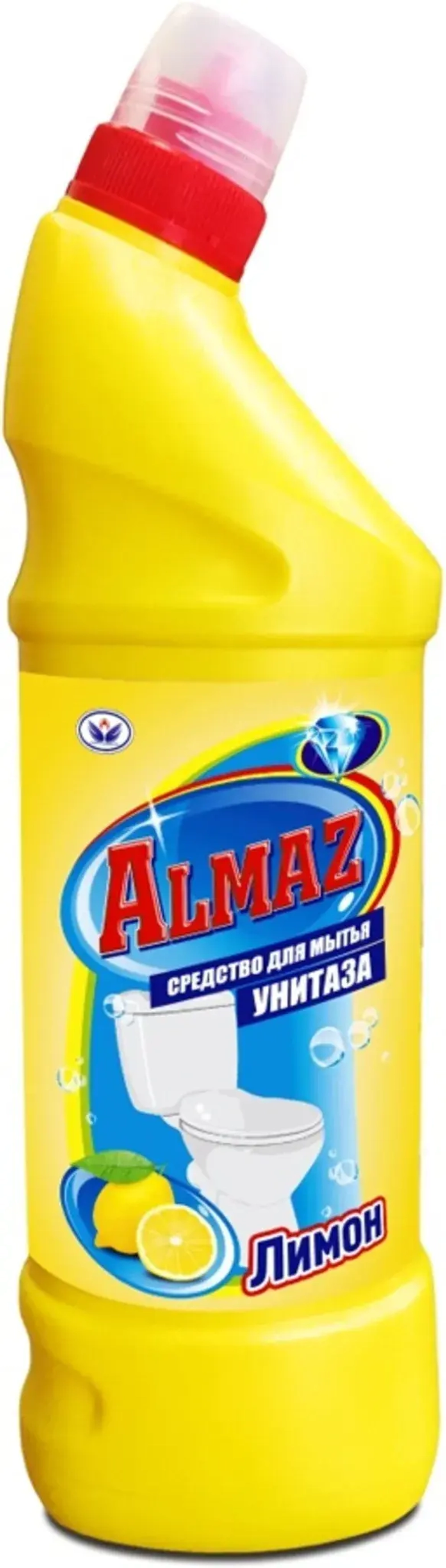 Средство для мытья унитаза ALMAZ Лимон 750мл.