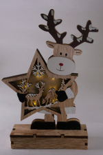 Украшение из дерева Лось 13,5х5х24,5см SYMZPA-4421134