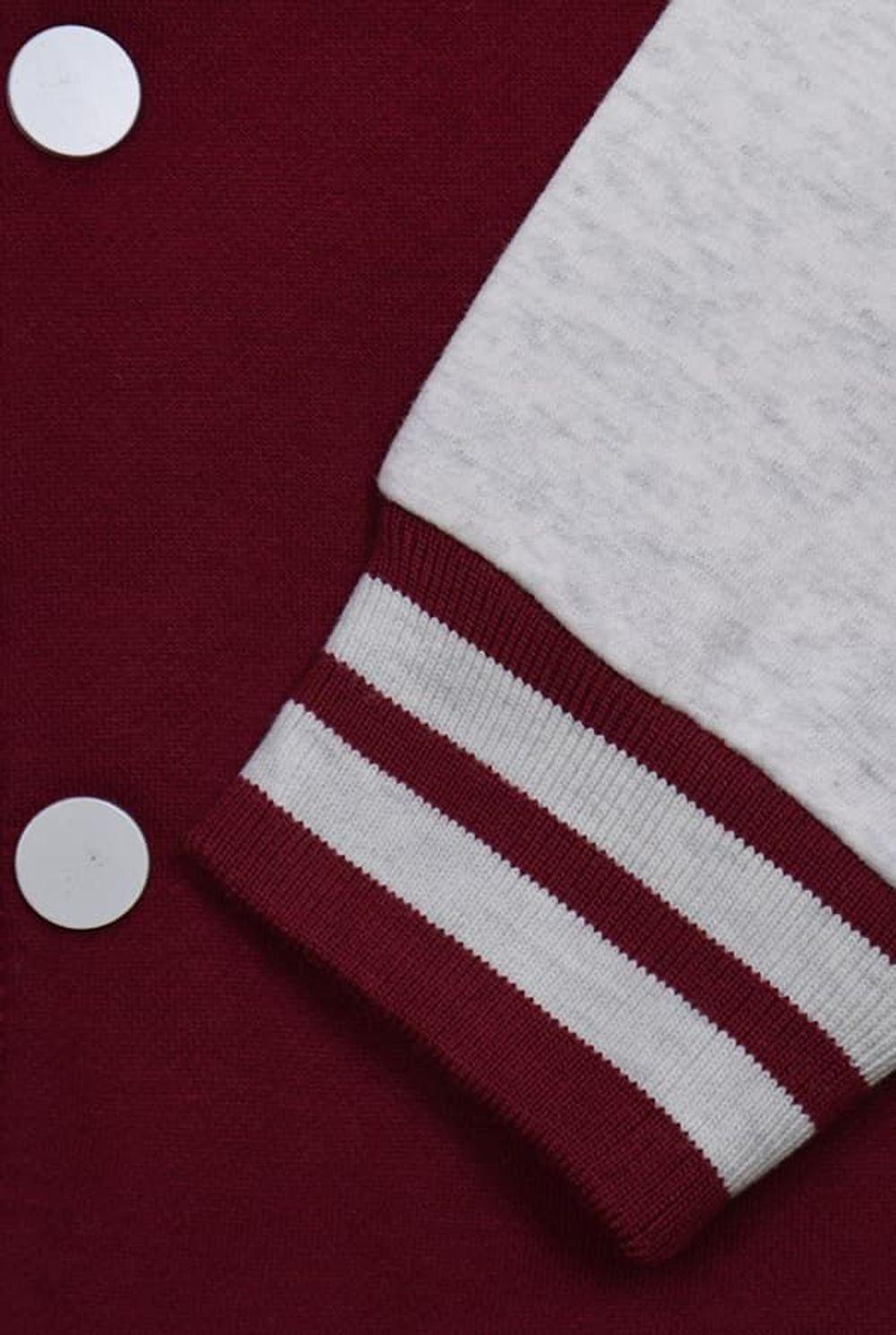 Бомбер бордовый с серым фото рукава Бомбер бордовый с серым фото рукава